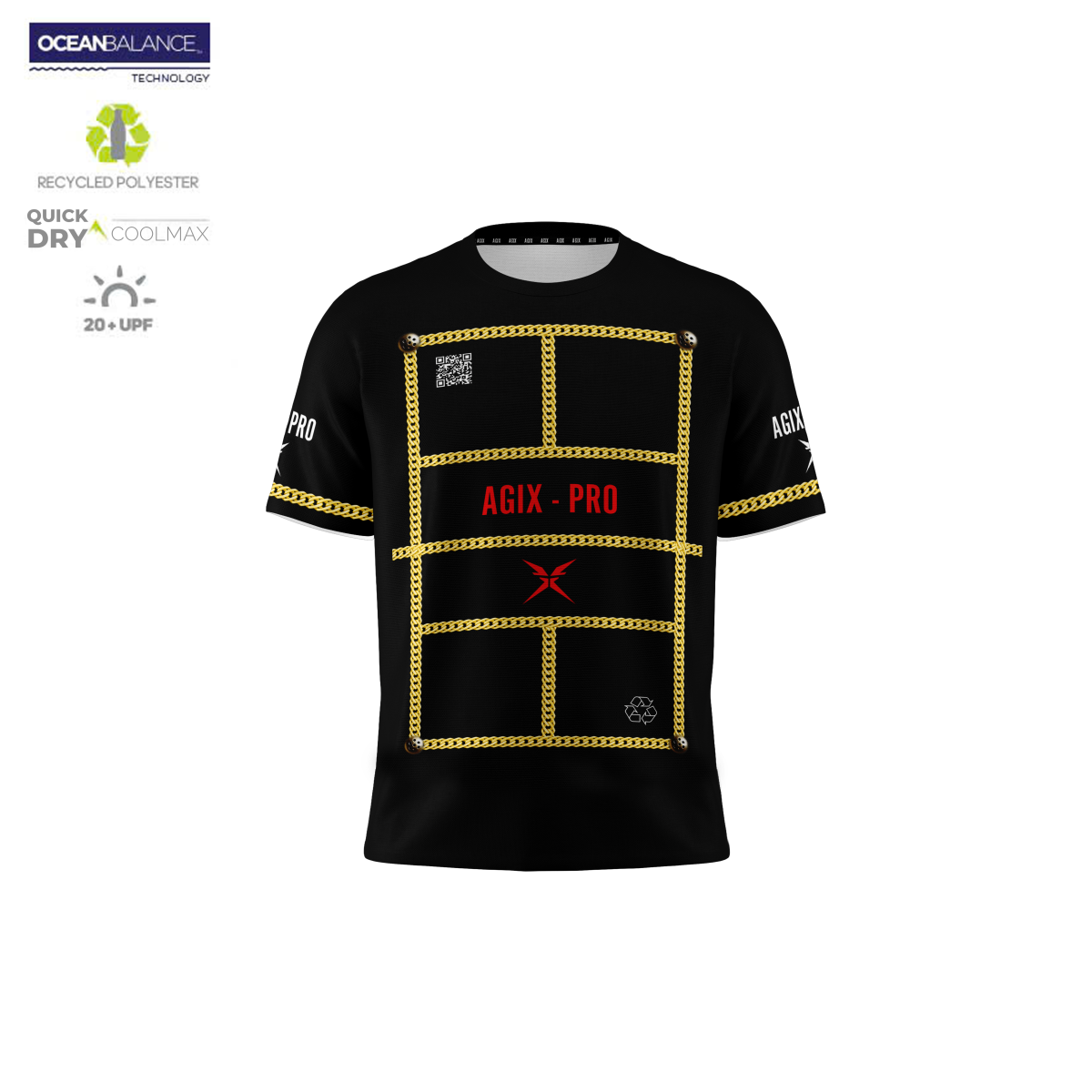 Áo ARENA GRID – BLACK